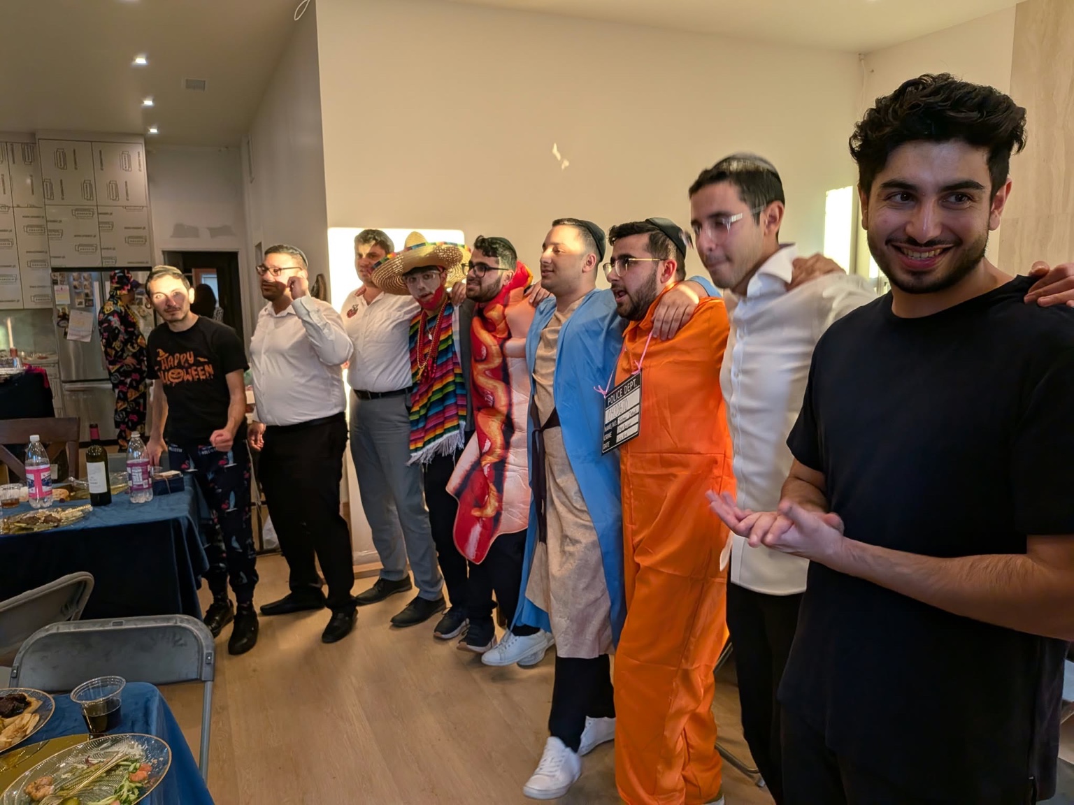 Young adults gathered together at a community celebration
